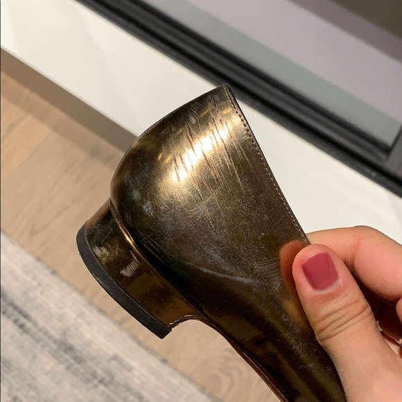 Yves Saint Laurent gold flats - Picture 5 of 5